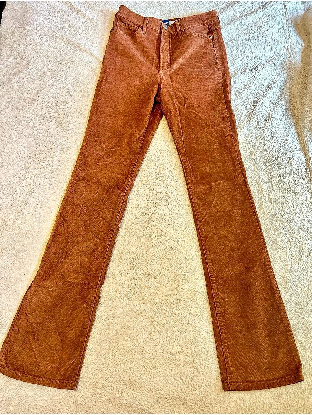 Old Navy Extra High-Rise Kicker Boot-Cut Corduroy Pants in Brown Size 2